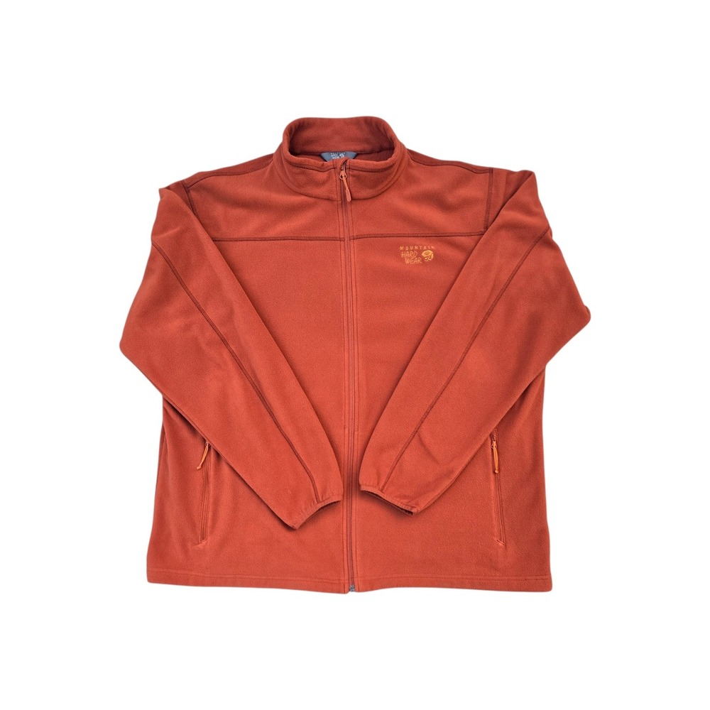 Mountain Hardwear Microchill 2.0 Fleece Jacket Full Zip Orange Rust Men's XXL